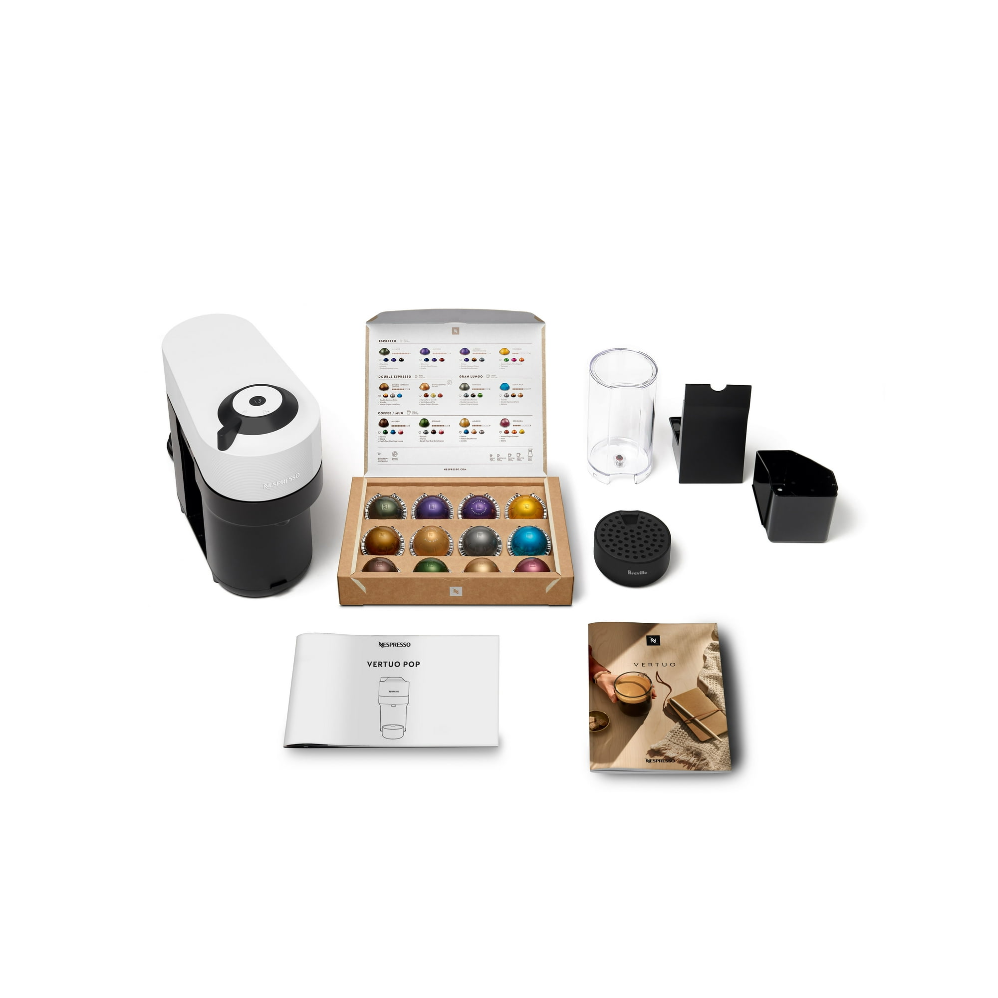 Nespresso Vertuo Pop Coffee and Espresso Machine Coconut White by
