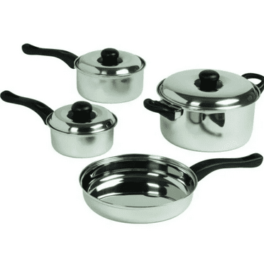 Unbranded 7-Piece Stainless Steel Pot/Pan Set