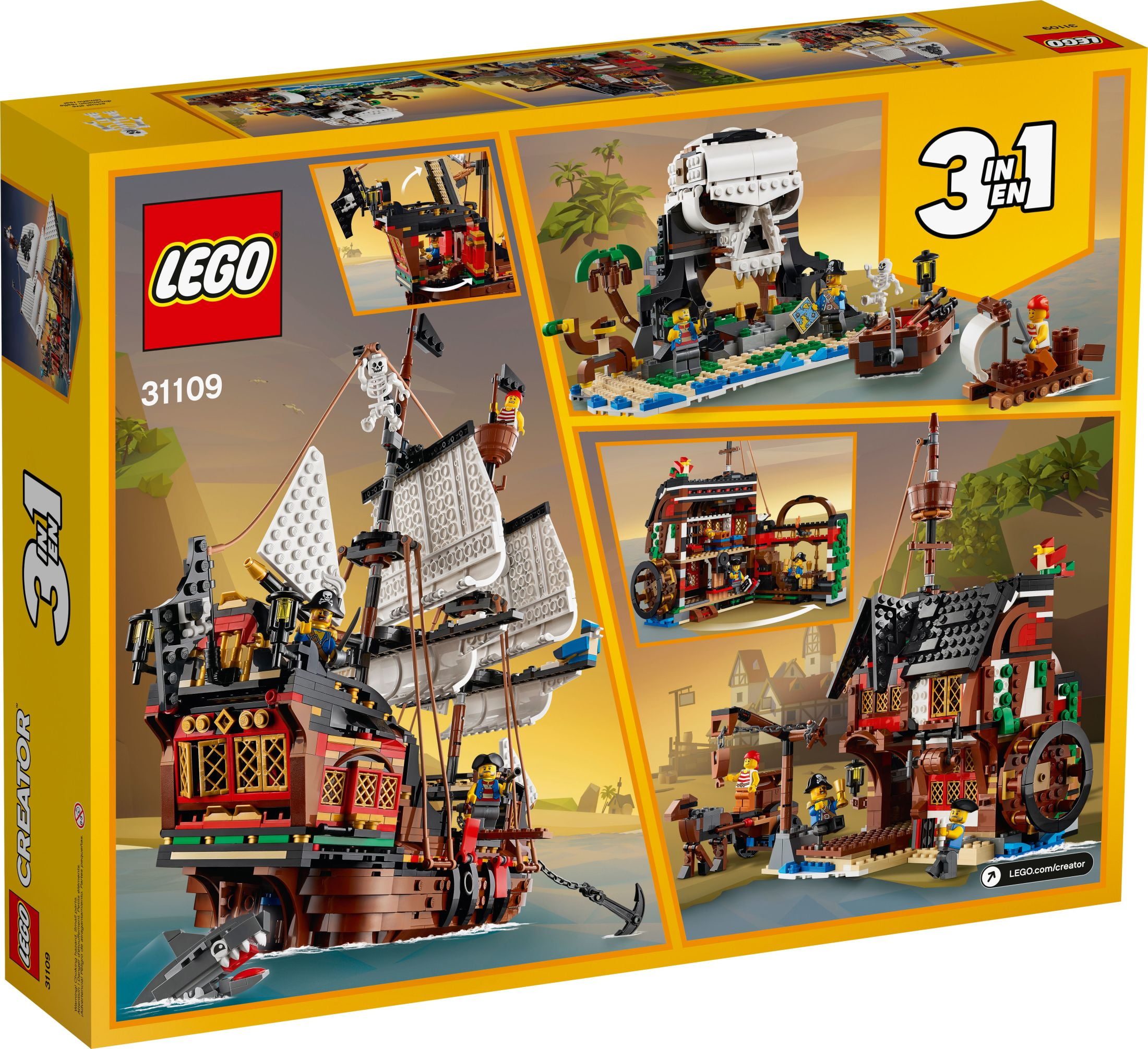 LEGO &nbsp;Creator 3 in 1 Pirate Ship 9+ years, 1260 pieces