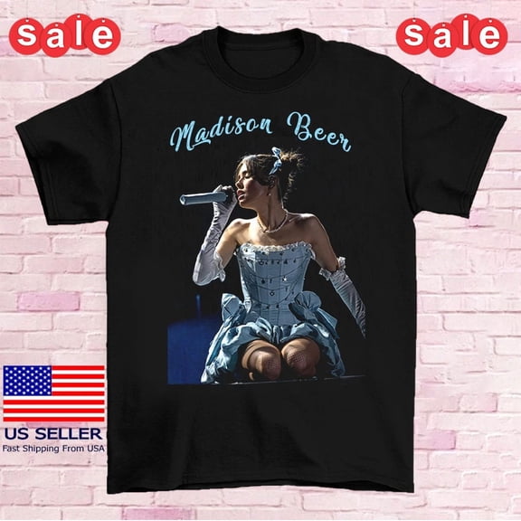 Reprint Rare Full Size Madison Beer Live In Concert Unisex T-Shirt Cotton AL171