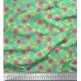 thumbnail image 1 of Soimoi Tissu en Velours Cercle, Point & Triangle Imprimé Géométrique Tissu au Mètre 58 Pouces de Large, 1 of 3