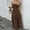 *Brown, variant on U Women's Polka Dot Bandage High Waist A Line Maxi Dress ,Strapless Slim Fit Long Dress White,Womens Plus M