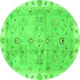 thumbnail image 1 of Ahgly Company Indoor Round Oriental Green Traditional Area Rugs, 3' Round, 1 of 4