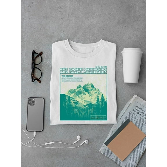 Wavey Rocky Mountains T-shirt Men's -SelectDesign