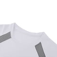 thumbnail image 6 of LPZOOGU Men's Mesh Raglan T-Shirt Short Sleeve Crew Neck Athletic Sport Tee Breathable Quick Dry Running Shirt Color Block Gym Top, 6 of 7