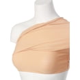 thumbnail image 6 of MixMatchy Women's Solid Casual Summer Side Shirring Scrunched Double Layered Tube Top, 6 of 6