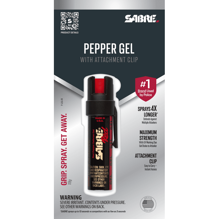 SABRE RED Pepper Spray and Pepper Gel Home and Away Kit, 2 Count, 1 in x 1  in x 3.5 in 