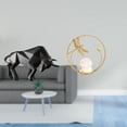 thumbnail image 2 of Estatua del toro,Estatua de toro,estatuilla,escultura,decoración de escritorio,Estatua de bola de cristal,Estatuas de bolas de cristal para decoración del hogar,escritorio interior,Escultura, 2 of 8