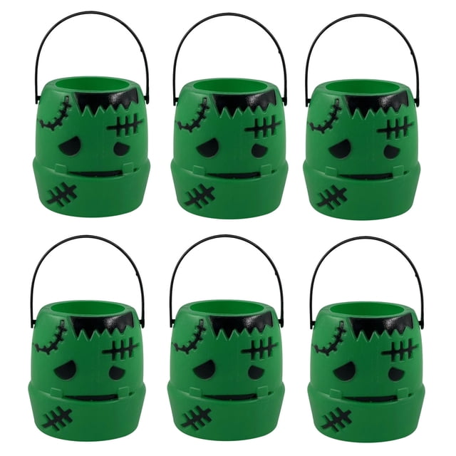 DPTALR 6pcs Halloween Pumpkin Bucket Small Plastic Pumpkin Bucket For Kids Pumpkin Bucket Pumpkin Pail Halloween Candy Bucket Halloween Pumpkin Basket