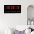 thumbnail image 6 of Large Digital Wall Clock LED Display with Day Date Large Number Display Alarm Clocks for Home/Study Room/Living Room/School, 6 of 6