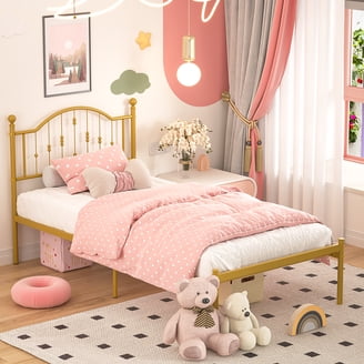 DHP Canopy Metal Bed, Twin, Pink - Walmart.com