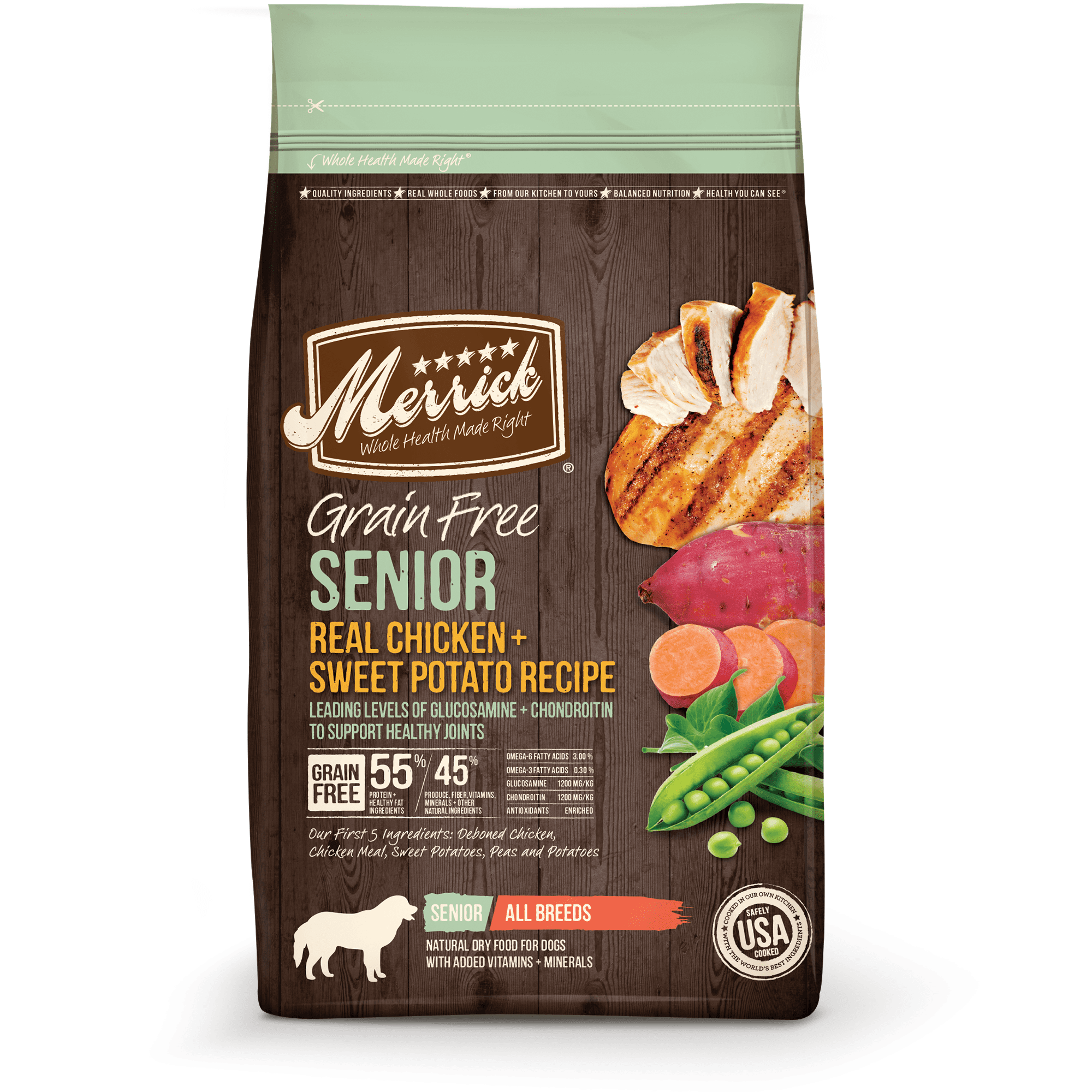 Merrick GrainFree Real Chicken & Sweet Potato Recipe Senior Dry Dog
