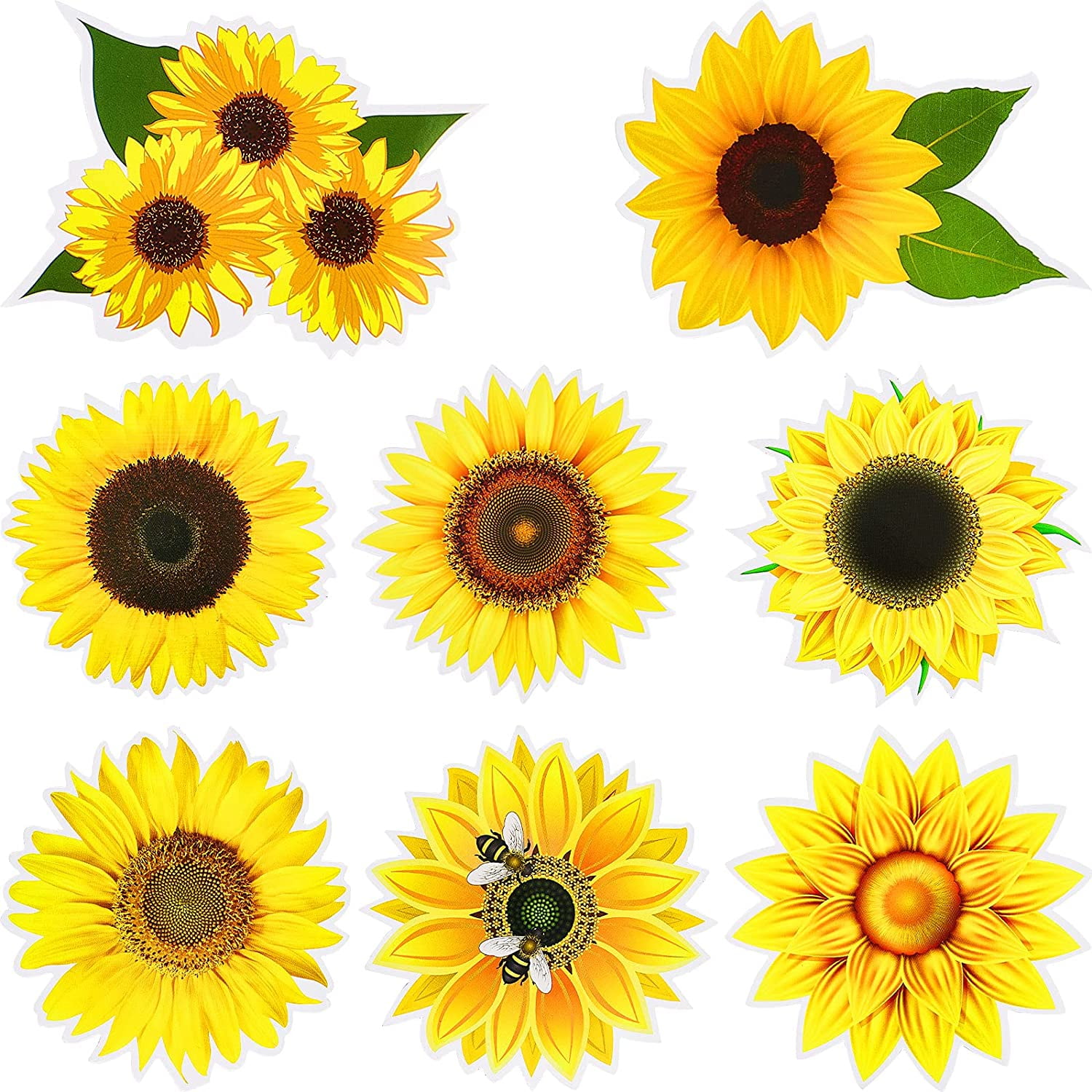 Car Laptop Vinyl Decal Sticker for Wall iPhone iPad Sunflower Double