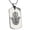Silver, variant on Stainless Steel Evil Eye Hamsa Hand of Fatima Engraved Dog Tag Pendant Necklace