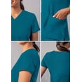 thumbnail image 4 of Adar Addition Scrubs For Women - Modern V-Neck Scrub Top, 4 of 8