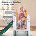 thumbnail image 3 of Vipuse 9 in 1 Toddler Slide Playset for Kids Indoor/Outdoor for Toddlers Age 1+, Yellow & Green, 3 of 14