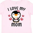 thumbnail image 4 of Inktastic I Love My Mom with Cute Penguin and Hearts Girls Toddler T-Shirt, 4 of 5