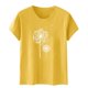 thumbnail image 3 of Blusas de Manga Corta para las Mujeres Divertida Impresión Cuello Redondo Camiseta Vintage, Blusas de Primavera para las Mujeres, 3 of 5