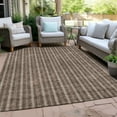 thumbnail image 6 of Addison Rugs Chantille Indoor/Outdoor Transitional Stripes Brown Washable Rectangle Rug, 2'6" x 3'10", 6 of 6