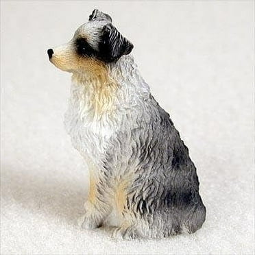Conversation Concepts Australian Shepherd, Blue, Docked Tiny Ones Dog Figurines (2 1/2in)