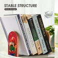 thumbnail image 4 of Super Mario Bookends Wood Book Divider Decorative Shelves Non-Skid Book Stand 2 Pieces For Office Home, 4 of 7