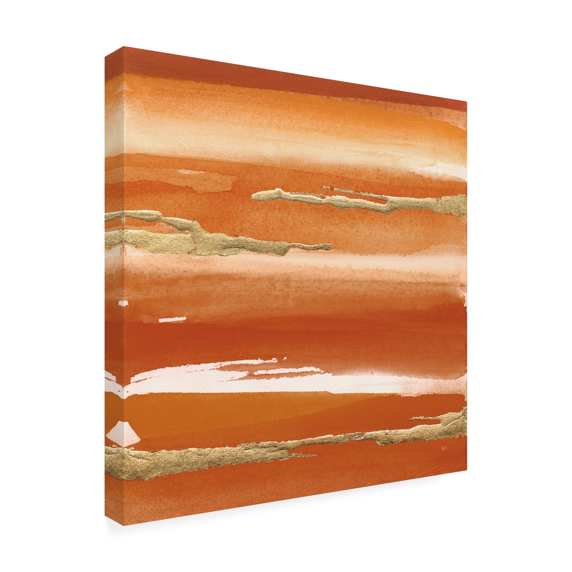 Chris Paschke 'Gilded Mandarin III Burnt Orange' Canvas Art