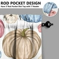 thumbnail image 3 of Fall Kitchen Curtains 36 Inch Short - 2 Panel Set, Autumn Harvest Print, Rod Pocket Window Treatment for Thanksgiving, Farmhouse, Cafe, Living Room - Machine Washable, 3 of 4