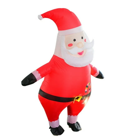 Adult Inflatable Santa Claus Blow Up Costume Inflatable Christmas Suit ...