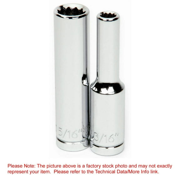 Williams 1/4" Drive, 7/32" SAE Socket, 6 Points, Deep 1/4" D,6Pt,7/32 JHWMD-607