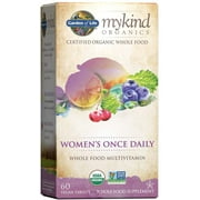 Garden of Life Multivitamin for Women - mykind Organics Women's Once Daily Multi - 60+12 Tablets *EN
