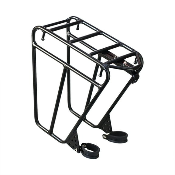 funtasica Bike Front Carrier Rack Cargo Pannier Trunk Holder Metal Maximum Load 25kg Front Rack Luggage Shelf for Mountain Bike