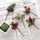 thumbnail image 3 of Arreglo floral navideño, 20 piezas, piñas artificiales, tallos de bayas, decoración, ramos de flores, ver ilustración Xemadio WLJ-2298, 3 of 5