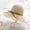 Beige, variant on Ponytail Sun Hat 23in Foldable Straw Visor with Bow Open Top Wide Brim Beach Hat for Summer Vacation Travel Outdoor Garden Styling White 22-22.8 in