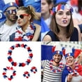 thumbnail image 2 of Conjunto de 4 piezas France Fans Guirlandes Guirlandes Coiffure Bijoux Crazy France Sports Meet Cheer Headwear France Sports Meet Fans Hat Accesorios de disfraz para festivales, 2 of 7