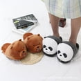 thumbnail image 2 of Zapatillas de confinamiento de animales con Panda de dibujos animados, oso Polar, hogar, cálidas, para hombre y mujer, zapatillas de algodón de felpa para invierno, 2 of 5