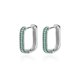 thumbnail image 1 of Pendientes de circón de colores para mujer, aretes de acero inoxidable chapados en oro, joyería estética de lujo para fiesta, tendencia 2023, 1 of 4