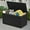Black, variant on Uforic 150 Gallon Large Outdoor Deck Box, Double-Wall Resin Storage Box with Side Handles, Waterproof & Lockable,White