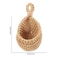 thumbnail image 4 of Cesta colgante Macetas de pared Soporte de maceta de yute en forma de lágrima para frutas (21x21cm) Ehuebsd Libre de BPA, 4 of 7