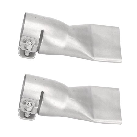 2Pcs 40mm Flat Wide Mouth Welding Nozzle Stainless Steel Heat Resistant Heat Gun Welding Nozzle