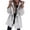 White, variant on Niaviben Women's Long Trench Coat Womens Windbreaker Jacket with Hood Windproof Jacket Women Trench Coat Fall Coats for Women Jackets Women Black L