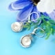 thumbnail image 4 of Boucles D'oreilles Pendantes,perle De Culture Grise Et Blanche, 18k Argent Or Plaqu,longues Perces Pour Femme Fille Cadeau, 4 of 5