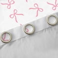 thumbnail image 4 of jejeloiu Ribbon Bow Knot Black Out Curtains,Pink Cartoon Bowtie Curtains Pack of 2 (42x63 Each) For Girls, 4 of 6