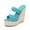 Sky Blue, variant on Women's Woven Slope 15cm Heel Sandals Slippers for Party Fashion Club Wedge LFD-10368-123