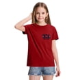 thumbnail image 4 of CCRFTGI 4th of July Tops for Child Girls Size 10-12 Short Sleeve Happy USA Flag Summer Cute Casual Tshirts 1776 Festival Girls Clothes Tshirts Red 10-11 Years, 4 of 5