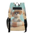 thumbnail image 2 of Iauyy Clear Backpack Heavy Duty PVC Transparent Backpack for College Workplace, 3d Animation Patterns, 2 of 8