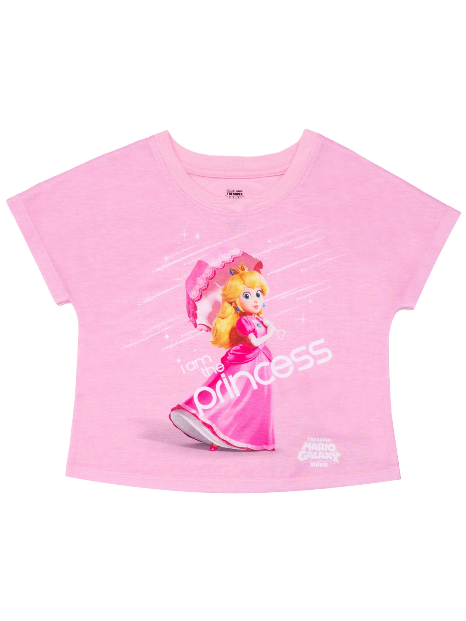 Super Mario Princess Peach Girls Short Sleeve and Shorts Pajama, 2-Piece, Sizes 4-12