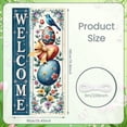 thumbnail image 2 of Floral Design Welcome Banner Vintage Truck Spring Backdrop Checkered Bow Colorful Blooms Garden Background for Home Decoration Spring Party Garden Gathering, 2 of 9
