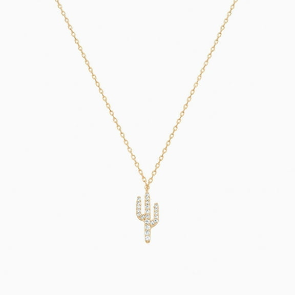Bearfruit Jewelry Crystal Cactus Necklace