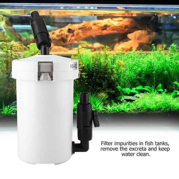 Herwey External Canister Filter, Aquarium Fish Tank External Canister Filter  with Pump Table Mute Filters Bucket, Fish Tank Filter Pump 