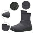 thumbnail image 4 of Winter Snow Boots for Women Seniors Waterproof Platform Wedges Fleece Lined Mid Calf Work Booties Cold Weather, 4 of 6